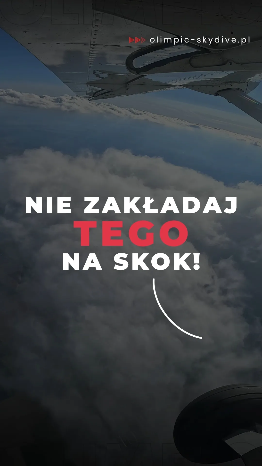 To zaÅÃ³Å¼ na skok ze spadochronem - dla bezpieczeÅstwa i wygody! ðªNa stronie znajdziesz wszystko, co trzeba wiedzieÄ przed skokiem â¡ï¸ link w BIO.#skydivinglife #skokitandemowe #olimpicskydive #odmarzeÅdowraÅ¼eÅ